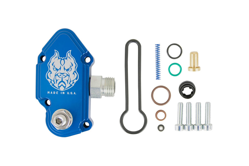 2003 - 2007 Powerstroke Adjustable Blue Spring Kit w/ Billet Housing - Manali Performance