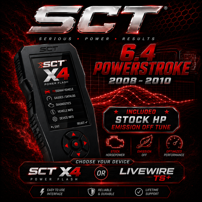 MPD 2008-2010 Powerstroke SCT Device with Stock HP Emissions Off Tune
