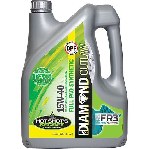 Hot Shot's Secret Black Diamond Outlaw 15W40 Synthetic Oil - Manali Performance