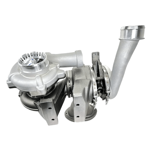KC Fusion Compound Turbos - (Stage 1 High Pressure & Stage 1 & 2 Low Pressure Turbos) - 6.4 Powerstroke (2008 - 2010) - Manali Performance