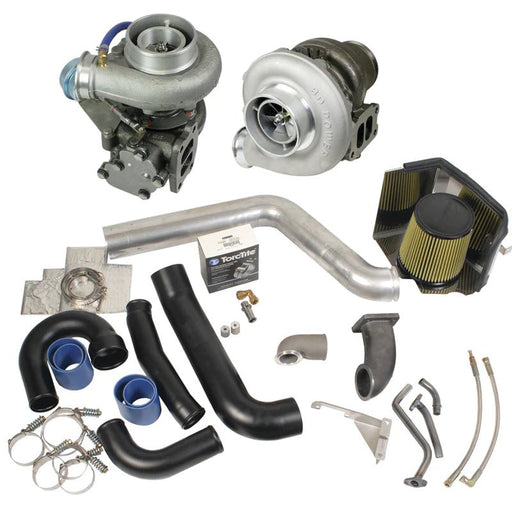 BD 1998.5 - 2002 CUMMINS SUPER B TWIN TURBO KIT W/FMW BILLET WHEEL - Manali Performance