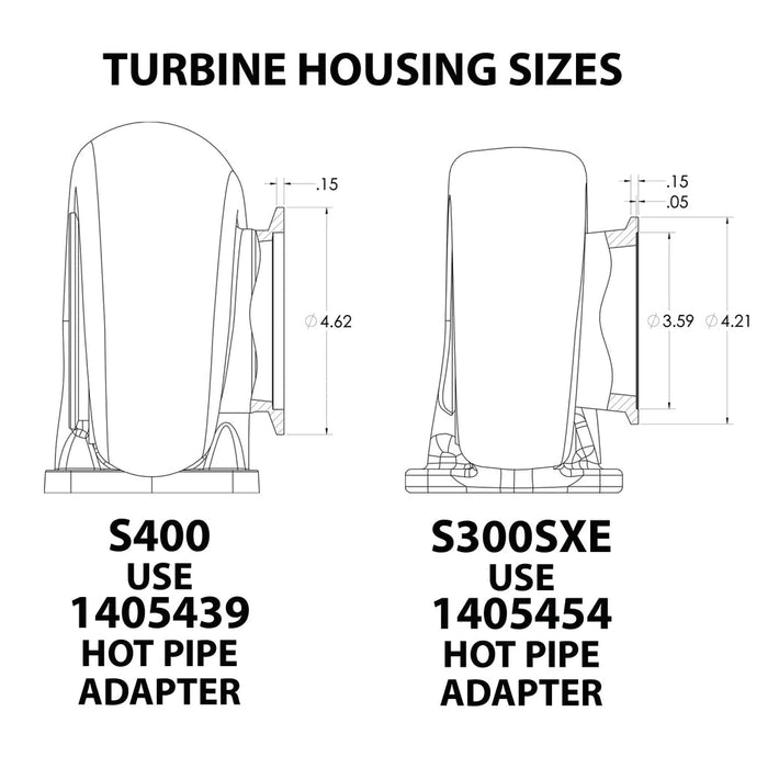 COBRA V - BAND TO T6 HOT PIPE ADAPTER S400 T6 TURBO - Manali Performance