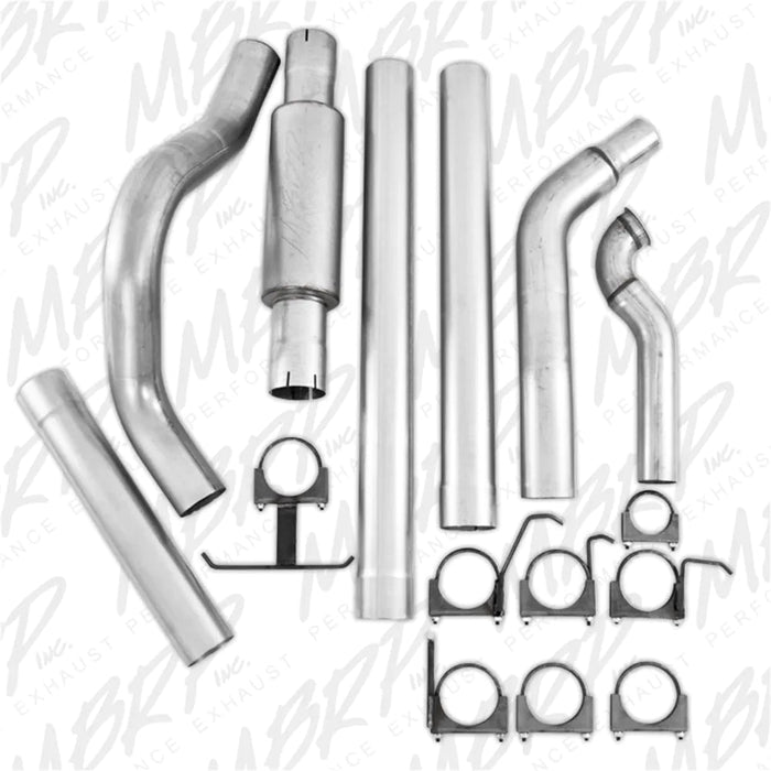 MBRP Turbo Back Aluminized 4 In W/ Muffler (94.5 - 97) - Manali Performance